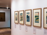 Eastern Art Paintings Gallery - Japanese Landscape Prints exhibition west wall. &copy; Ashmolean Museum, University of Oxford