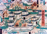 Detail from mural painting of Wutaishan at Dunhuang (cave 61), Shanxi province. &copy; Xinhau/Sovfoto