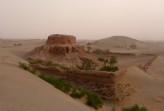 Ruins of the Rawak Stupa, Khotan, Central Asia, c. AD 300 -400. &copy; Don Croner