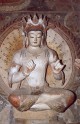 Fig. 18. Painted clay Bodhisattva figure at Tabo temple, Tibet, c.1042. H. 110 cm approx. [online ed. &copy; Thomas J. Pritzker
