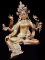 Fig. 20. Vasudhara. Gilt copper. Nepal, twelfth century. H. 16.5 cm. <em>Formerly Heeramaneck Collec. &copy; Heeramaneck Collection