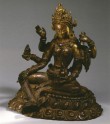 Fig. 21. Vasudhara. Cast gilt copper on repoussé base. H. 16.2 cm. Museum Rietberg, Zurich. &copy; Museum Rietberg, Zurich