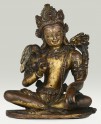 Fig. 22. Vajrapani (front). Cast gilt copper. H. 11.4 cm. Private collection, Caption, Photo courtesy of Tibet Museum, Fondation Alain Bordier [online edition]. &copy; Tibet Museum, Fondation Alain Bordier