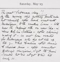 Page from Herbert Ingram's diary. &copy; The Ingram Family