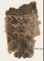 Textile fragment with hooks and diamond-shapes (EA1984.185)
