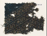 Textile fragment with triangles and S-shapes made of dots (EA1990.63)