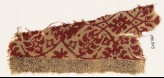 Textile fragment with tendrils, leaves, and flowers (EA1990.829)