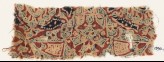 Textile fragment with squares, and possibly medallions and leaves (EA1990.1145)
