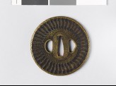 Tsuba with basketwork decoration (EAX.10181)