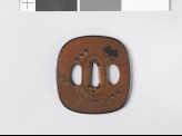 Tsuba with autumn flowers