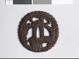 Tsuba in the form of a gnarled pine tree (EAX.10421)