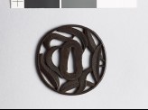 Tsuba with palm leaves (EAX.10427)
