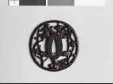 Tsuba with flowering plum branch (EAX.10548)