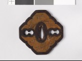 Tsuba with shikunshi, or Four Noble Plants (EAX.10999)