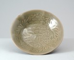 Greenware dish with peony decoration (LI1301.108)