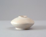 White ware jarlet with ribbed decoration (LI1301.224)