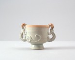 White ware cup with two dragons (LI1301.249)