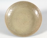 Greenware dish with peony decoration (LI1301.305)
