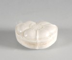 White ware trefoil-shaped box with lid (LI1301.314)