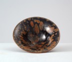 Black ware tea bowl with 'partridge feather' glazes (LI1301.331)