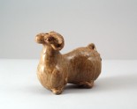 Greenware stand in the form of a ram (LI1301.421)