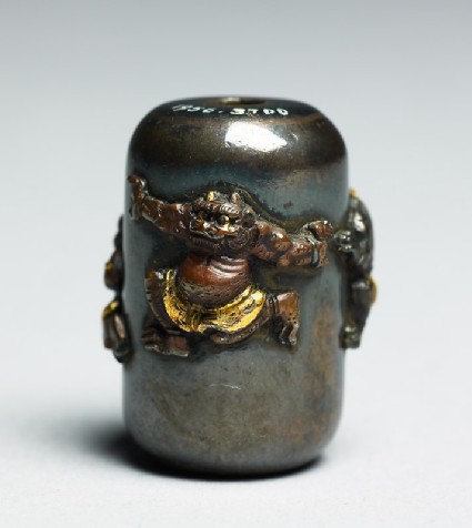 Ojime with oni, or demonsfront