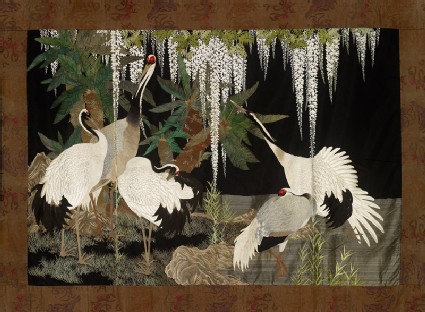 Cranes, cycads, and wisteriafront, Cat. No. 19