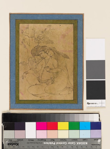 Two lovers embracingfront