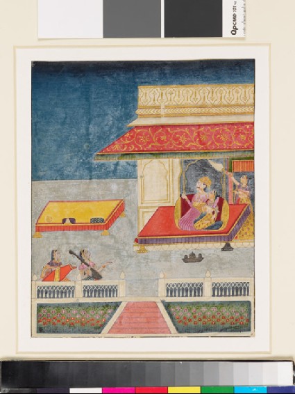 Prince and princess with attendant and musiciansfront