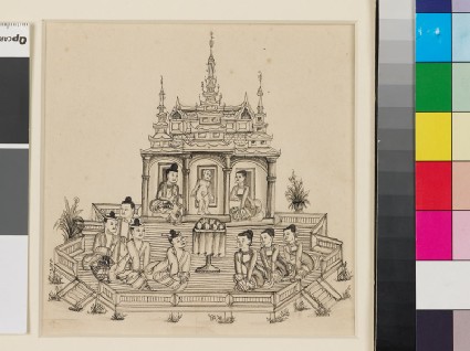 Scene from the Vessantara Jatakafront