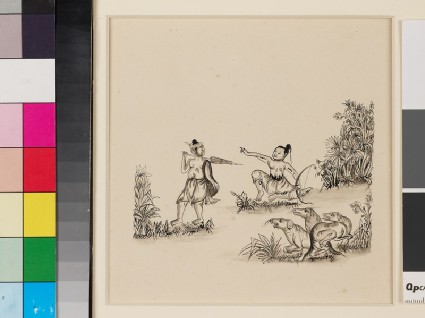 Scene from the Vessantara Jatakafront