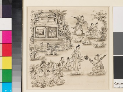 Scene from the Vessantara Jatakafront