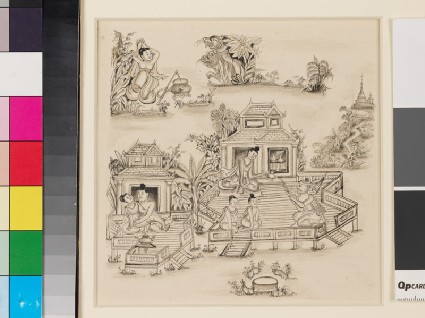 Scene from the Vessantara Jatakafront