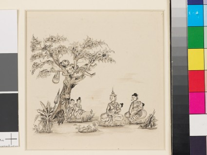 Scene from the Vessantara Jatakafront