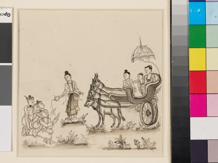 Scene from the Vessantara Jatakafront