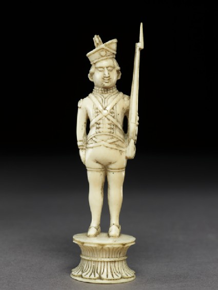 Ivory pawn chess-piecefront