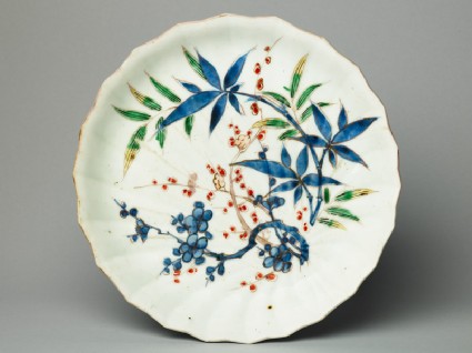Plate with bamboo and prunus plantstop