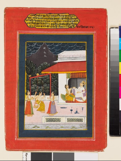 Courtly scene from a Baramasa seriesfront