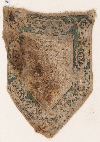 Tab with circles, interlace, and cartouchesfront