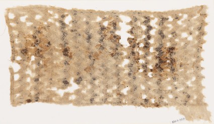 Textile fragment with linked chevronsfront