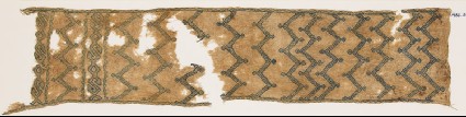 Textile fragment with chevronsfront
