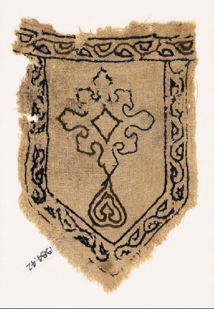 Tab with vine and leaffront