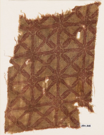 Textile fragment with interlacefront