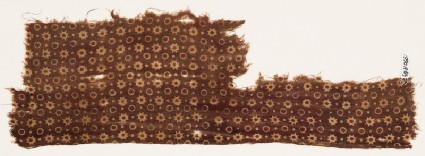 Textile fragment with stars and circlesfront