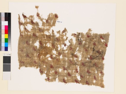 Textile fragment with stylized birdsfront