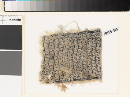 Textile fragment with chevronsfront