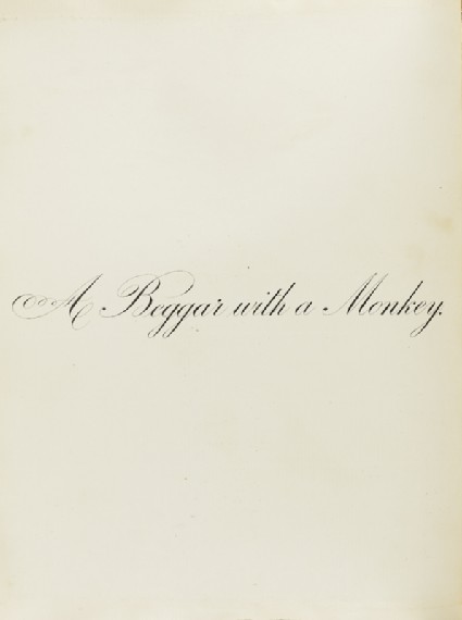 A Beggar with a Monkeyfront