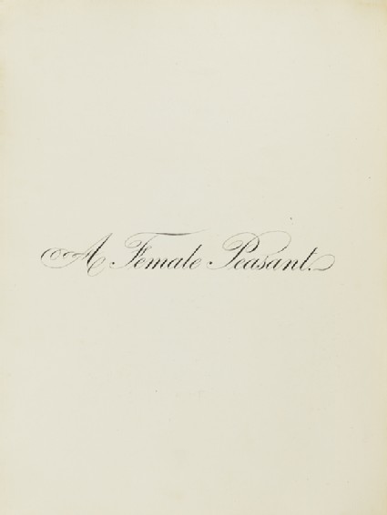 A Female Peasantfront