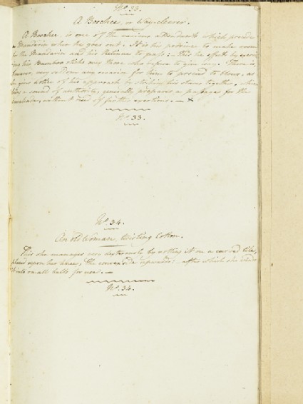 Description of A Boschee, or Way-Clearer and An Old Woman Twisting Cottonfront