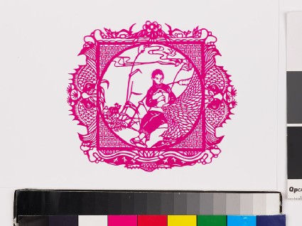 Woman mending netsfront